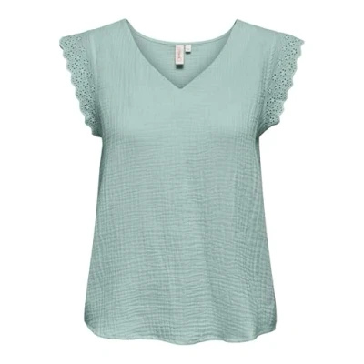 Afbeelding van ONLY ONLTHYRA SL MIX Top NOOS WVN Dames Harbor Gray