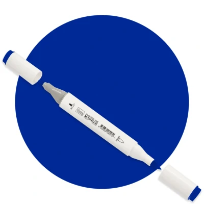 Afbeelding van Navy Blue Twin Tip Alcohol Ink Marker