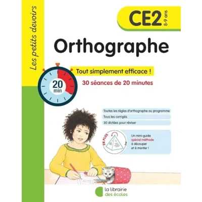 Afbeelding van Orthographe CE2: 30 séances de 20 minutes