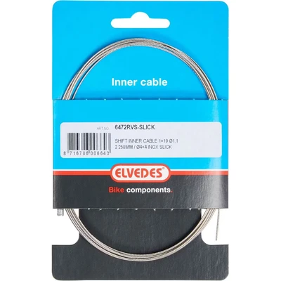 Afbeelding van Shimano Schakel binnenkabel elvedes 2250mm rvs slick ø1,1mm / sram n nippel (op kaart)