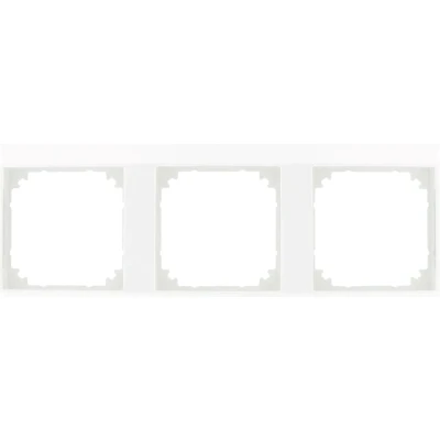 Afbeelding van Schneider Electric M Pure 3 voudig afdekraam polarwit glanzend