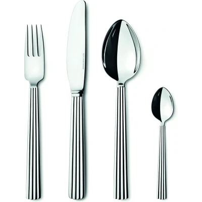Afbeelding van Bestekset Georg Jensen Bernadotte RVS Glanzend (4 delig)