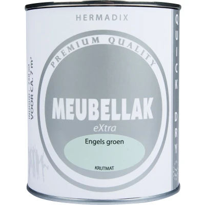 Afbeelding van hermadix meubellak extra puur engels groen krijtmat 0.75 ltr