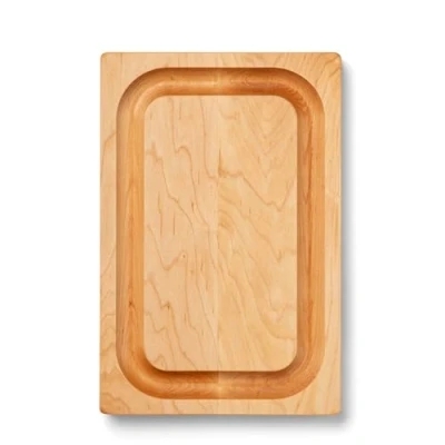 Afbeelding van John Boos 209 Chop N Slice 12 bij 8 1 inch omkeerbare harde esdoornsnijplank met diepe sapgroef