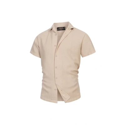 Afbeelding van Indicode Jeans Kurzarm Cosby Overhemd, Heren, Maat: Small, Kit