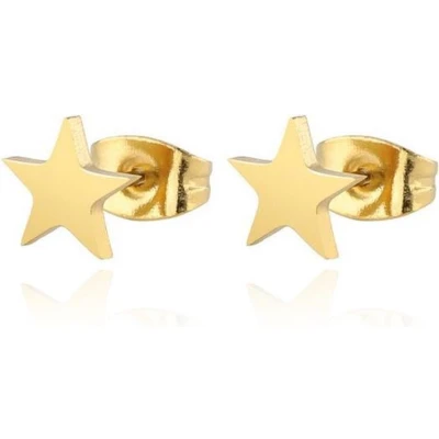 Afbeelding van Cilla Jewels oorknoppen Edelstaal Ster Goudkleurig