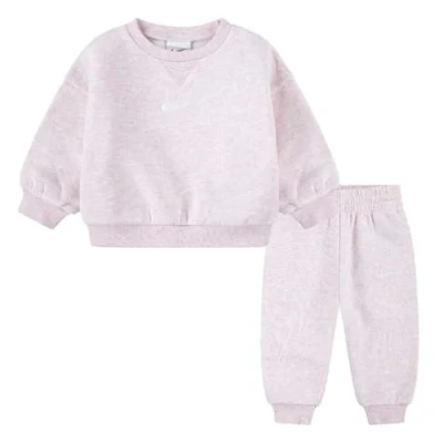 Afbeelding van Nike Sportswear Essential CREW SET Unisex Trainingspak voor kinderen, Maat: 62/68, Pink foam heather
