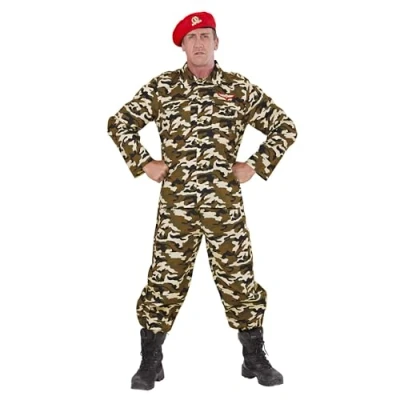 Afbeelding van Leger &amp; Oorlog kostuum Rambo Soldaat Volwassen Man Small Carnaval Verkleedkleding