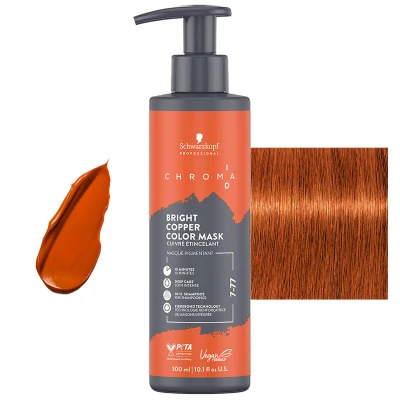 Afbeelding van Schwarzkopf Chroma ID Color Mask 7 77 Bright Copper 300 ml