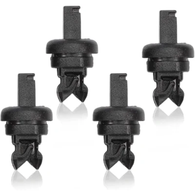 Afbeelding van ANBOO 4 bevestigingsclips, zwart, kunststof autoclips, clips voor Renault Clio/Megane, vervanging compatibel met 7705099001 8200675047