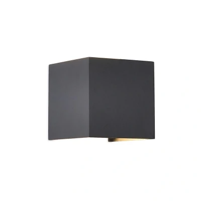 Afbeelding van Mantra Iluminación DAVOS LED buitenwandlamp, hoekig, donkergrijs
