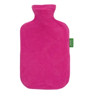 Afbeelding van fashy Warmwaterkruik 2L met fleece hoes in magenta