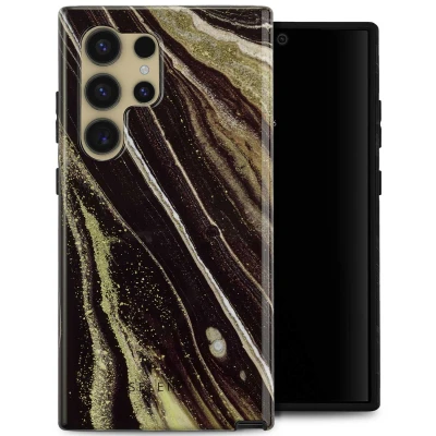 Afbeelding van Samsung Galaxy S24 Ultra Hoesje Kunststof Selencia Hardcase/Backcover Chic Marble Telefoonhoesje