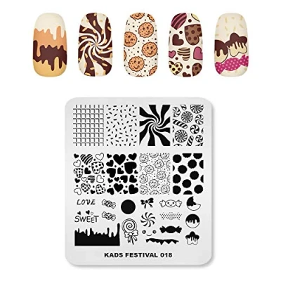 Afbeelding van KADS Nail Art Afbeelding Stempelen Platen DIY Manicure Sjabloon Plaat voor (FE018)