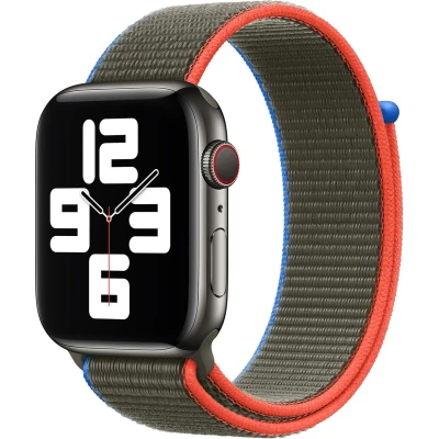 Afbeelding van Apple origineel Sport Loop Watch 38mm / 40mm 41mm Olive MJFU3ZM/A