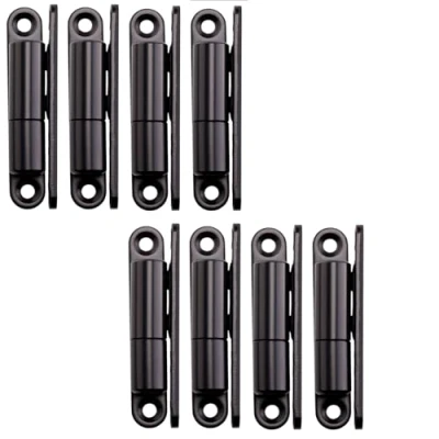 Afbeelding van SOTECH 8 deursscharnieren opschroefscharnier 15 x 83 mm scharnier renovatie voor opschroefbare binnendeuren (zwart staal)