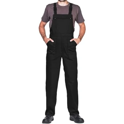 Afbeelding van Werkbroek voor Heren, Tuinbroek Maten S XXXL, Werkoverall Gemaakt in de EU, Blaumann, Werkkleding Kwaliteit, Zwart, M