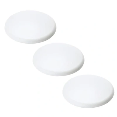Afbeelding van ORION LIGHTSTYLE Extra platte afdekking, 3 stuks, verdeeldoos, pvc, 135 mm, wit, baldakijn, afdekdoos, afsluiting