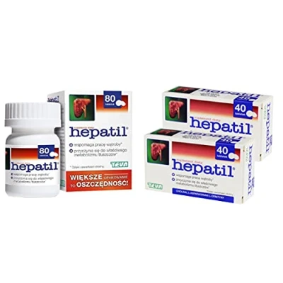 Afbeelding van HEPATIL 80 capsules helpt de juiste werking van Lever Detox Cleanse Regeneration Health Support
