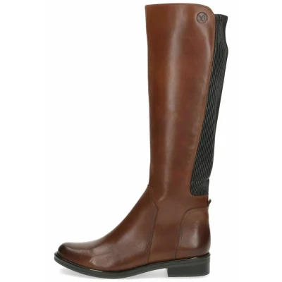 Afbeelding van Caprice Laarzen Cognac comb, Dames, Maat: 36, comb Leer en textiel