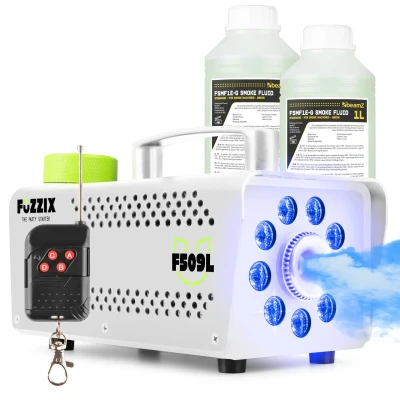 Afbeelding van Fuzzix F509LW Party Rookmachine met 9 ingebouwde RGB LEDs incl 2L