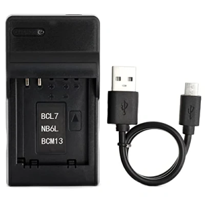 Afbeelding van DMW BCM13 USB Oplader voor Panasonic DMC TZ55, TZ60, TZ61, Lumix FT5, TS5, TZ70, ZS40, ZS50 Camera en Meer