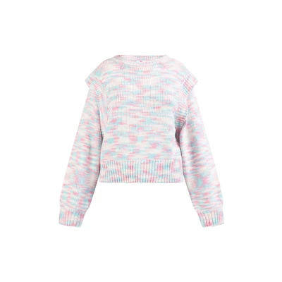 Afbeelding van MYMO Trui jade groen / pink wit