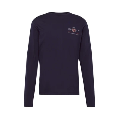 Afbeelding van GANT REG Medium Archive Shield Longsleeve, Heren, Maat: Large, Evening blue