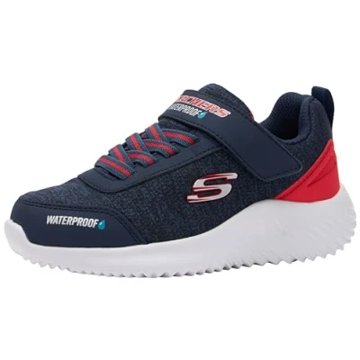 Afbeelding van Skechers Bounder Sneakers laag voor kinderen, Maat: 29, Navy/red Textiel/ synthetisch