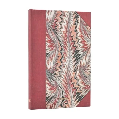 Afbeelding van 2026 Gaudi&#039;s Sun (Gaudi’s Mosaics) Slim 12 month Horizontal Hardcover Flexi Dayplanner (Elastic Band Closure)