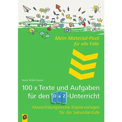 Afbeelding van Mein Material Pool für alle Fälle 100 x Texte und Aufgaben den DaZ Unterricht: Abwechslungsreiche Kopiervorlagen die Sekundarstufe