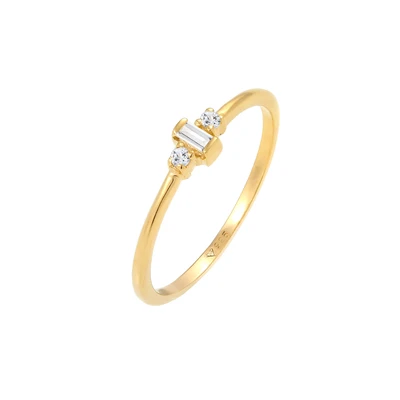 Afbeelding van Elli Elegant Classic Ring goldcoloured, Dames, Maat: 54, Gold coloured