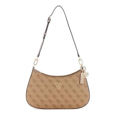 Afbeelding van Guess Noelle TOP ZIP Shoulder BAG Handtas, Dames, Maat: One Size, Latte