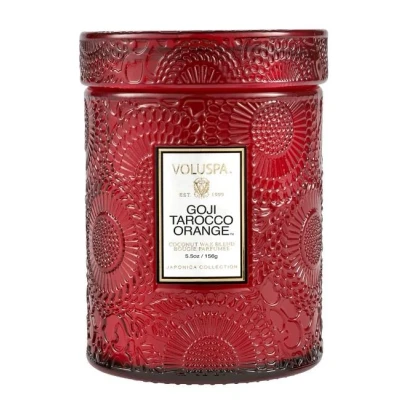 Afbeelding van Voluspa Japonica Collection Geurkaars Goji Tarocco Orange Small Jar Candle 156gr