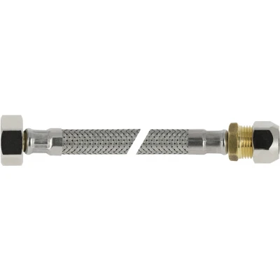 Afbeelding van Bonfix Flexibele RVS aansluitleiding 50 centimeter 3/8 x 10 binnendraad knel