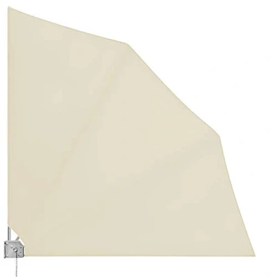 Afbeelding van Deuba Opvouwbare Schaduwdoek Privacyscherm UV bestendig 140x140cm Beige