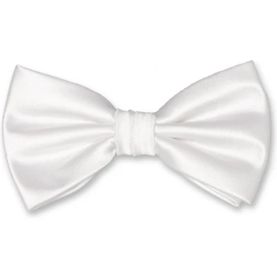 Afbeelding van E.L. Cravatte Strik Wit Satijn Polyester Vlinderdas