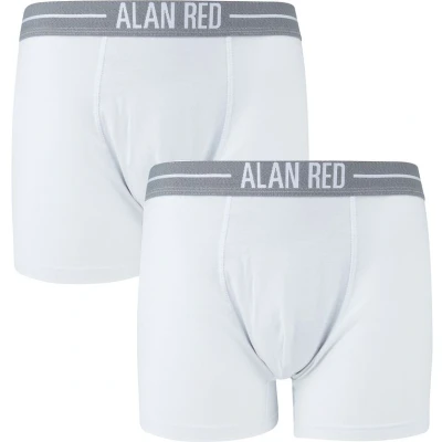Afbeelding van Alan Red Boxershort Wit 2Pack maat XXL Heren Boxershorts met Body fit Pasvorm Stretch