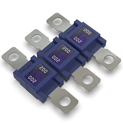 Afbeelding van Auprotec Mega Krachtstroomzekering, schroefzekering, 80 A 500 A, 200 blauw, 3 stuks