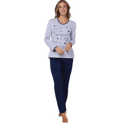 Afbeelding van Rebelle Silver Frost Pyjama Katoen/Polyester Grijs Maat 42