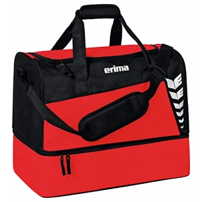 Afbeelding van SIX WINGS sporttas met bodemvak rood/zwart / S