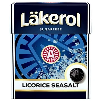 Afbeelding van Cloetta Lakerol Licorice Seasalt pastilles 1 Doos of 25g