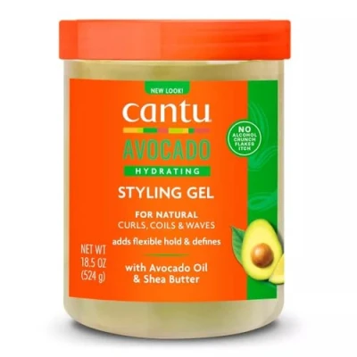 Afbeelding van Cantu Avocado Hydrating Gel Flexible Hold Alcohol Free 524gr