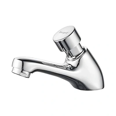 Afbeelding van Ibergrif M21901, Vertraging Kraan, Zelfsluitende Waterbesparende Wastafel Messing, Chroom