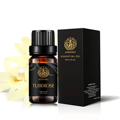 Afbeelding van Aromatherapie Tuberosa etherische olie voor diffuser, 100% pure tuberoos geurende luchtbevochtiger, thuis, 0.33oz 10ml tuberoosolie zeep maken
