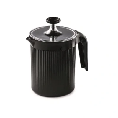 Afbeelding van Snips Cremix, melkschuim, melkopschuimer handmatige voor cappuccino, kleur zwart, 0,50 l, 10 x 14,50 15,30 cm, made in Italy, 0% BPA en ftalaatvrij
