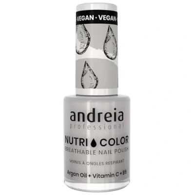 Afbeelding van Andreia Professional NutriColor ademende veganistische nagellak NC3 grijs 10,5 ml