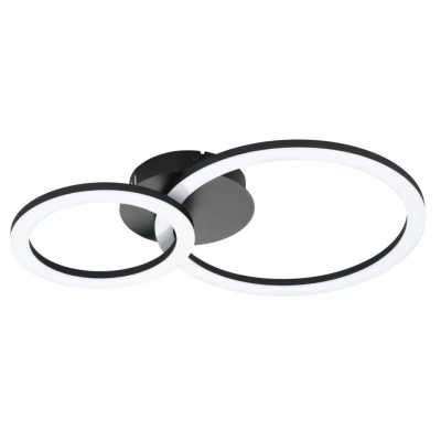 Afbeelding van EGLOÂ connect.zÂ Parrapos ZÂ SmartÂ PlafondlampÂ Â 44,5Â cmÂ Zwart/Wit