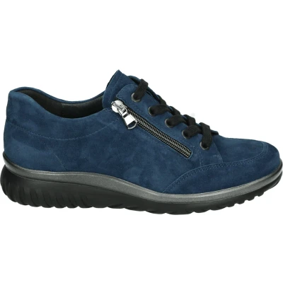 Afbeelding van Semler L5135 Dames veterschoenen Kleur: Blauw Maat: 42.5