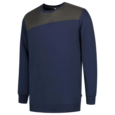 Afbeelding van Tricorp Sweater Bicolor Naden 302013 Ink / Donkergrijs Maat 4XL